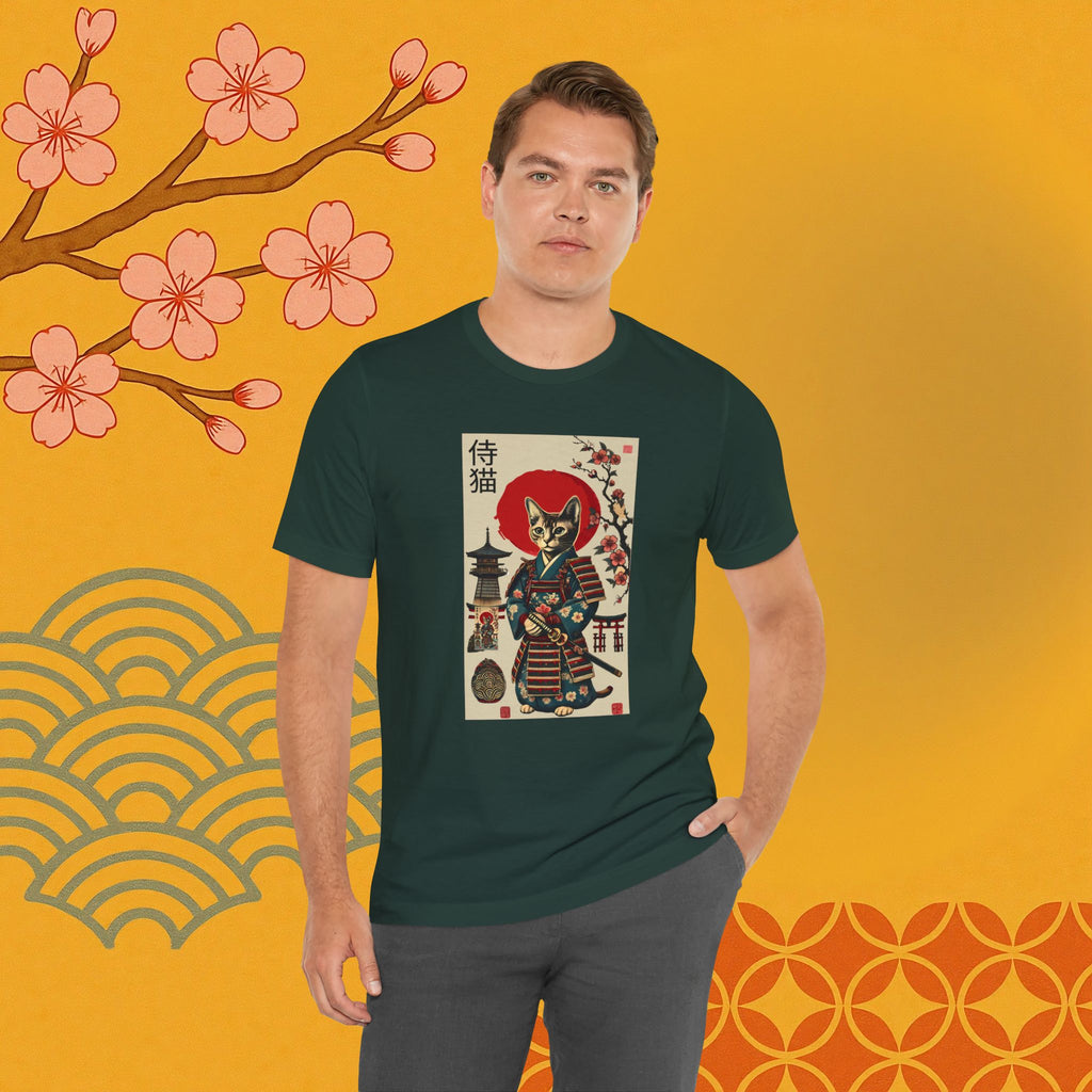Samurai Neko Stormclaw – Unisex T-Shirt