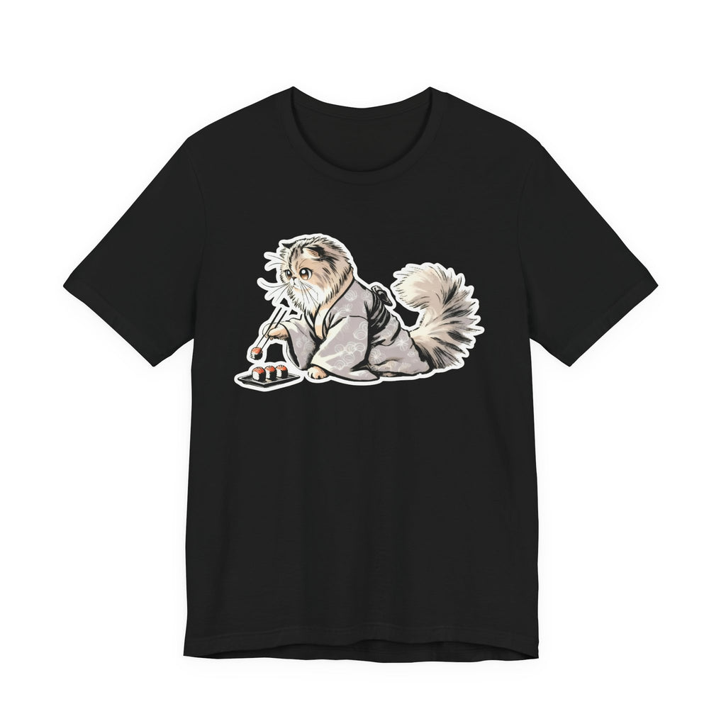 Sushi Cat Chopsticks Shirt - Cute Japanese Tee