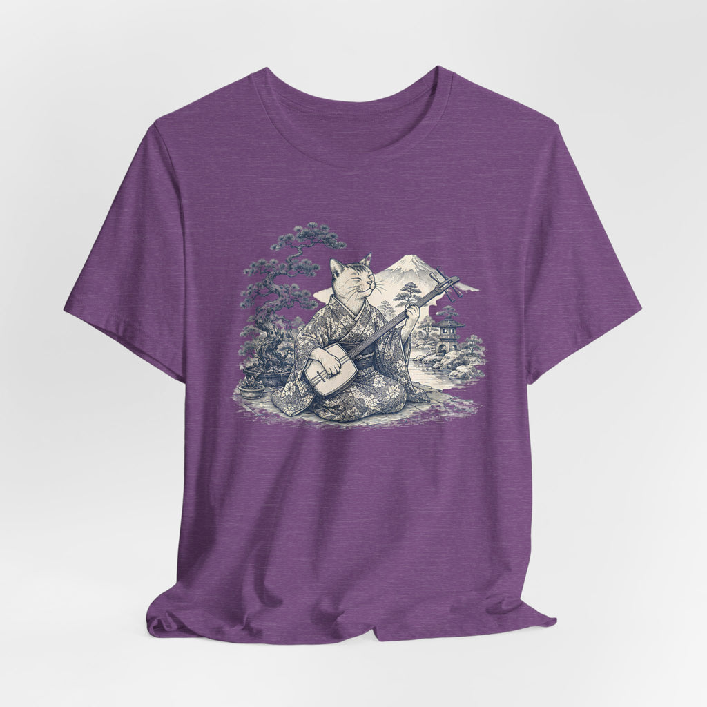 Foxy Banjo Graphic Tee — Vintage Fox Playing Banjo Nature T-Shirt