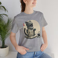 Cozy Black Cat Tea Time - T-Shirt