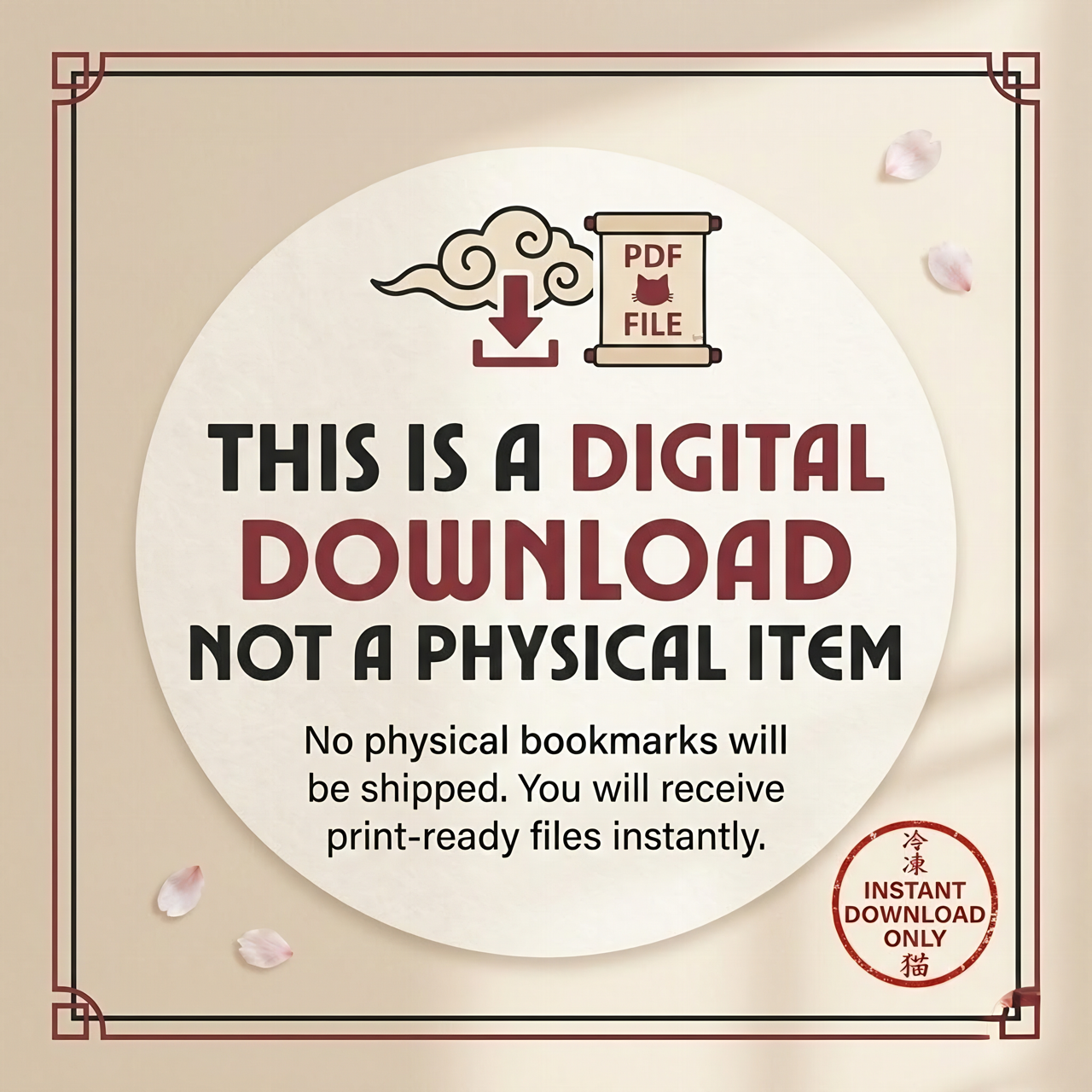 21 Kimono Cats Bookmarks: Japanese Ukiyoe Art (Printable)